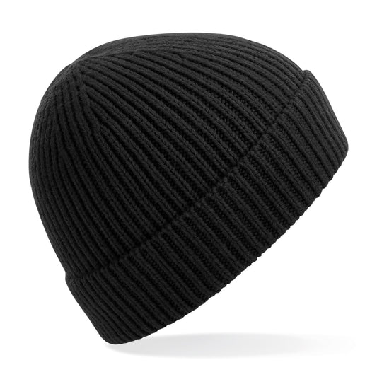 Engineered Knit Ribbed Beanie