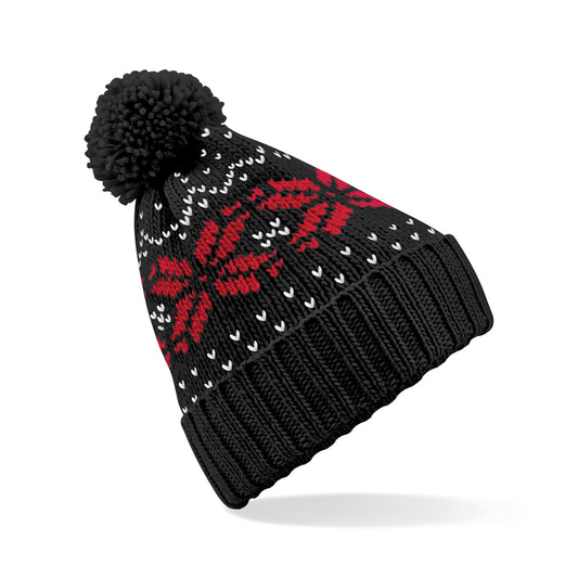 Fair Isle Snowstar Beanie